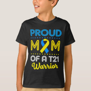 T-shirt Mère fière d'un T21 Monde Journée mondiale de sens
