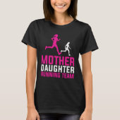 T-shirt Mère Fille Courir L'Équipe Dons Amusants À Maman (Devant)