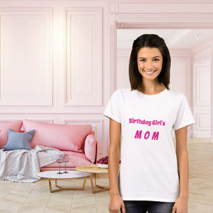 T-shirt Mère fille d'anniversaire chaud rose