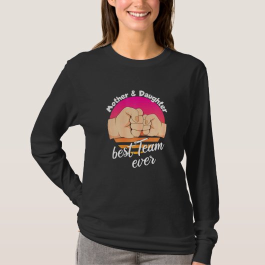 T-shirt Mère Fille Mère Amour Maman (Devant)