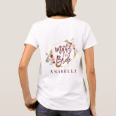 T-shirt mère florale de la mariée douche nuptiale (Dos)