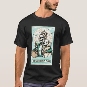T-shirt Mère Golden Retriever Squelette Halloween Fantôme