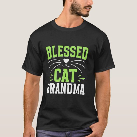 T-shirt Mère-grand chat bénie (Devant)