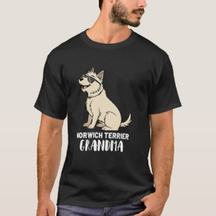 T-shirt Mère-grand propriétaire de chien Norwich Terrier