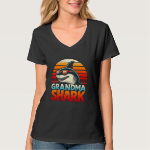T-shirt Mère-grand Requin Drôle Requin Famille assortie po