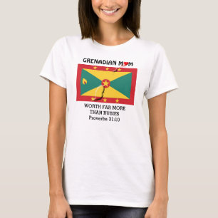T-shirt MÈRE GRENADIENNE D'une valeur plus grande que les