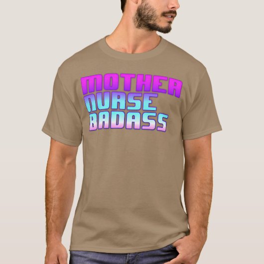 T-shirt Mère Infirmière Badass amis (Devant)