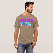 T-shirt Mère Infirmière Badass amis (Devant entier)