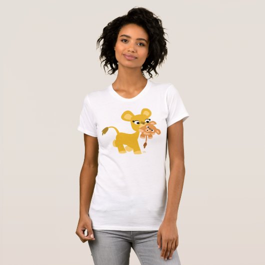 T-shirt Mère Lion et Cub Femmes (Devant entier)