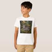 T-shirt Mère Louve Et Ses Petits (Devant entier)
