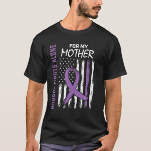 T-shirt Mère Maman Alzheimer Drapeau de sensibilisation Dé