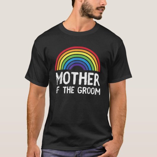 T-shirt Mère Mariage Groom LGBT Maman Gay Bachelor Part (Devant)