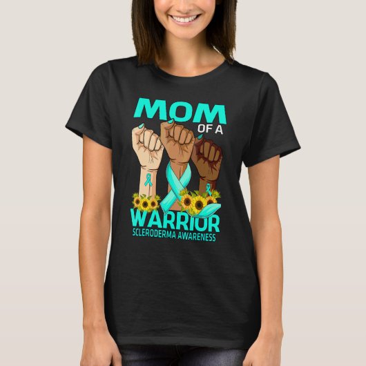 T-shirt Mère Mère D'Un Guerrier Scleroderma Sensibilisatio (Devant)