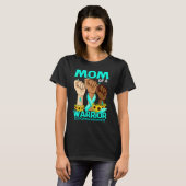 T-shirt Mère Mère D'Un Guerrier Scleroderma Sensibilisatio (Devant entier)