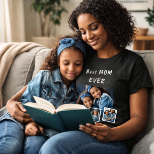 T-shirt Mère mère famille photo collage