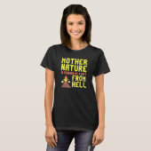 T-shirt Mère Nature Nous Envoie Un Volcan En Enfer (Devant entier)