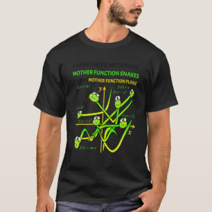 T-shirt Mère Nerveuse Fonctionne Des Serpents Sur Un Avion