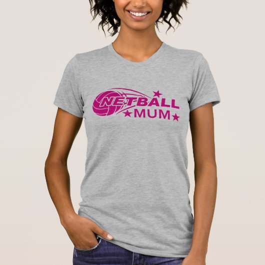 T-shirt Mère Netball Rose (Devant)