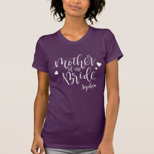 T-shirt Mère nuptiale personnalisée de partie de la jeune
