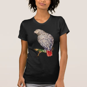 T-shirt mère perroquet perroquet gris africain