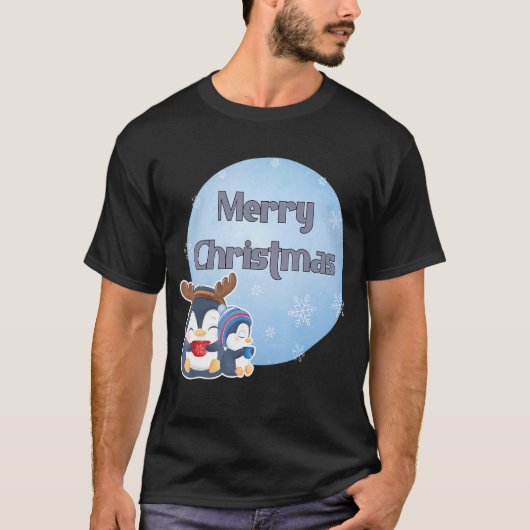T-shirt Mère pingouin avec bébé 1 (Devant)