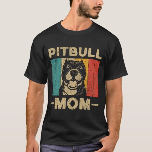 T-shirt Mère Pitbull Propriétaire de Pitbull (Devant)