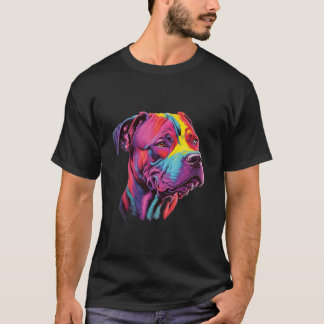 T-shirt Mère Pitbull Propriétaire de Pitbull Coloré