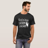 T-shirt Mère propriétaire de poulets élevant des poulets e (Devant entier)