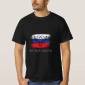 T-shirt Mère Russie - Drapeau de la Russie (Devant)