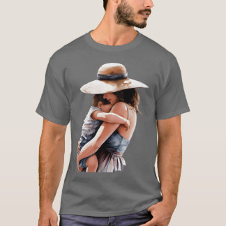 T-shirt Mère s Embrasser amis