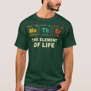 T-shirt Mère Table périodique Geek Chimiste amant Retro Ge