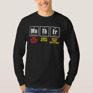 T-shirt Mère Tableau Périodique Bonne Fête des Mères Meill