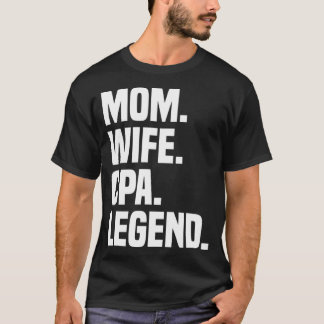 T-shirt Mère Wife CPA Legend Funny Certified