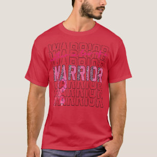 T-shirt MèreEnDroit D'Un Guerrier Léopard Cancer Du Sein A
