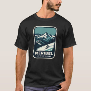 T-shirt Méribel Les Trois Vallées Conception de Poster de 