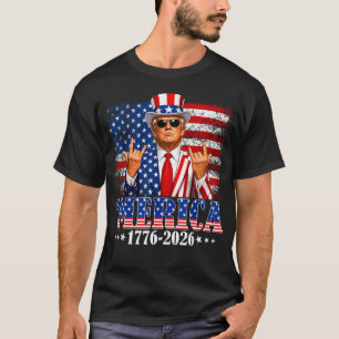 T-shirt Merica 250 Années Américaines 1776 2026 Trump 250e