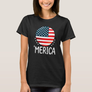 T-shirt Merica 4 juillet Garçons Filles Femmes Amer Patrio