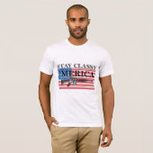 T-shirt Merica a affligé la chemise h G de fusil (Devant entier)