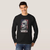 T-shirt Merica Alexander Hamilton 4 juillet American Fla (Devant entier)