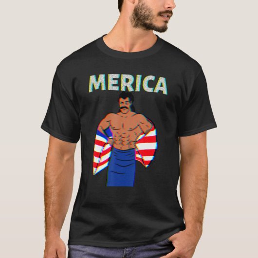 T-shirt Merica American Mullet Business In Front Party In (Devant)