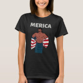 T-shirt Merica American Mullet Business In Front Party In (Devant)
