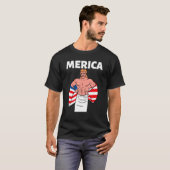 T-shirt Merica American Mullet Business In Front Party In (Devant entier)