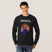 T-shirt Merica American Mullet Business In Front Party In (Devant entier)