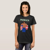 T-shirt Merica American Mullet Business In Front Party In (Devant entier)