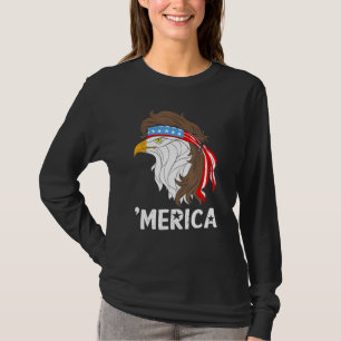 T-shirt Merica Bald Eagle 4 juillet Patriotique Américain 