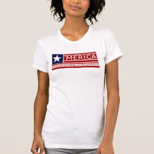 T-shirt 'Merica - conception de drapeau des Etats-Unis de