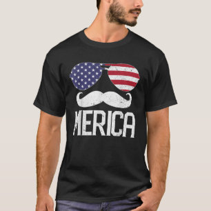 T-shirt Merica Funny 4 juillet Drapeau Américain USA Améri