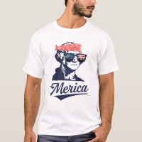 Merica George Washington Drôle Patriotique