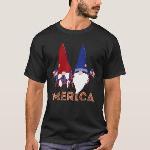 T-shirt Merica Gnomes Gnomes Usa Independence Day 4 of
