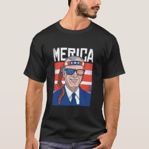 T-shirt Merica Joe Biden 4 juillet patriotique américain